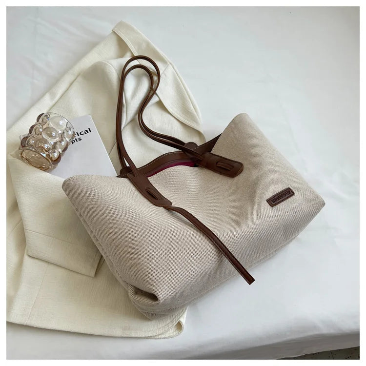 Women's casual large capacity shoulder bag