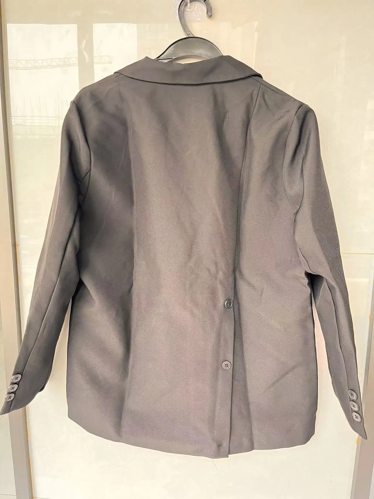 NEW Women Autumn and Winter Blaze Black Cotton Lined Warm Suit Jacket Fashion Women's Korean Street Bombing Suit Coat