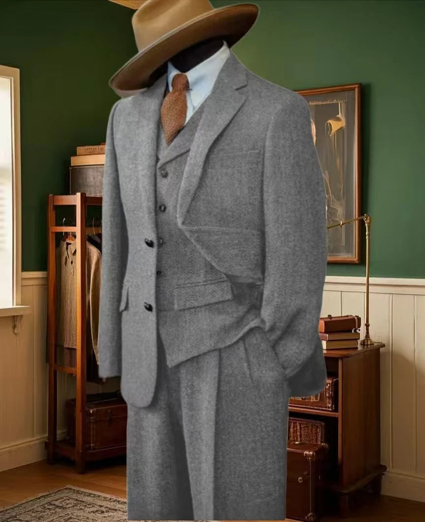 Man Formal Suits Men Suit Set Luxury 2025 Costumes Classic Business Suits Men Single-Breasted Blazer Luxury 2024