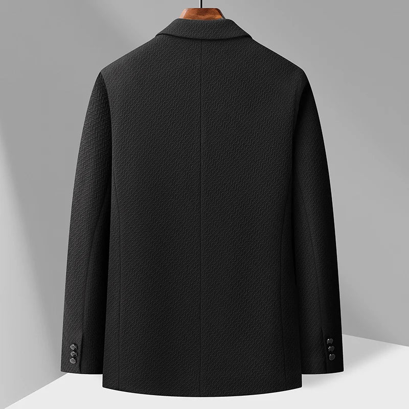 2025 New Winter Men's Down Suit Jackets Lightweight Puffer Men Luxury Blazer Business Fashion Men's Casual Coat