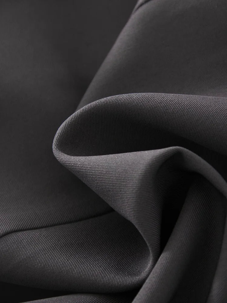 Women Blazers Grey Autumn Outerwears Office Jackets Ladies Coat Long Sleeve Pockets Black Blazers For Women Casual Long Jackets