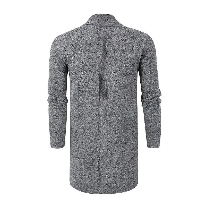 Cardigan pocket 2023 autumn and winter new cashmere padded warm casual men's knitted sweater coat