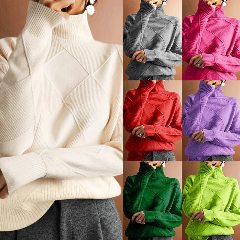 Casual Loose Sweater For Woman Winter Trend Women's Long Sleeve Knitting Sweater Knitwear Pullovers Vintage Female Tops Clothes