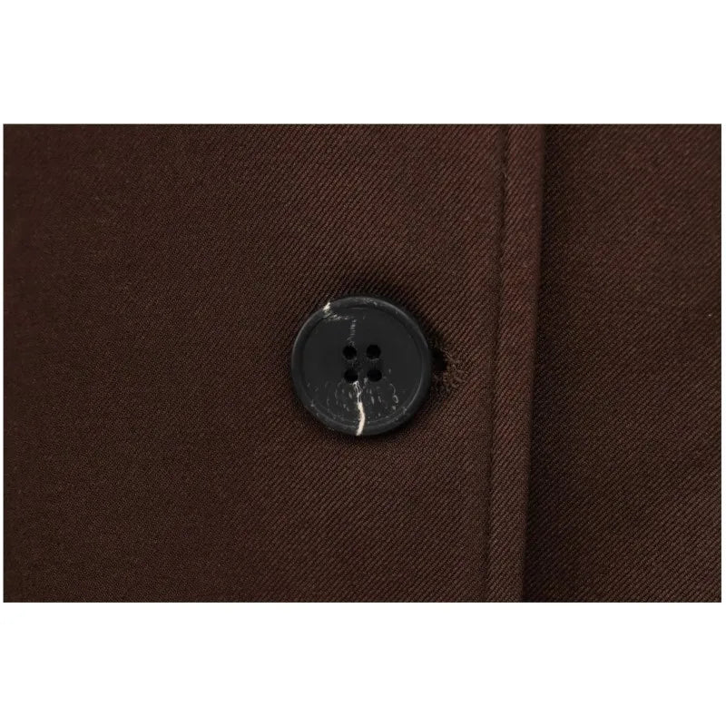 Women Blazer Office Lady Spring Pocket Decoration Casual Woman Button Coat Womens Outerwear Chic Outwear Female Blazer