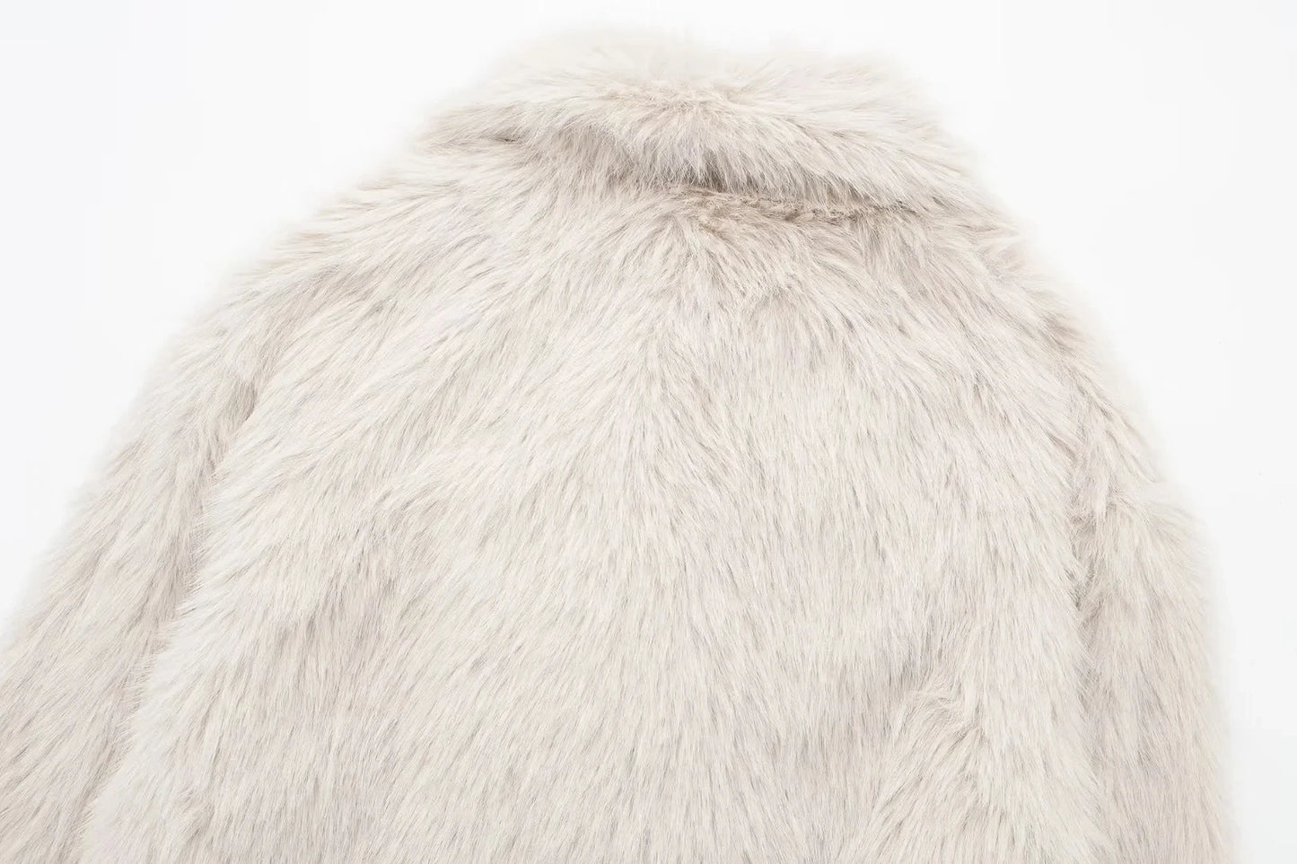 Faux Fur Cropped Jackets for Women Coats Thick Warm Soft Jacket Woman 2024 Long Sleeve Casual Winter Coat In New Outerwear