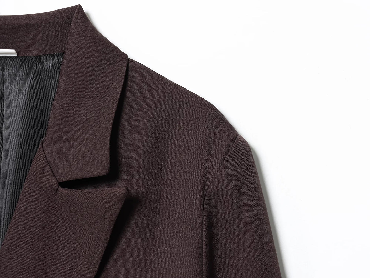 KONDALA Elegant Double Breasted Suit Women's Fall Commute Lapel Blazer Coat 2025 Spring Autumn Minimalist Office Lady Blazer