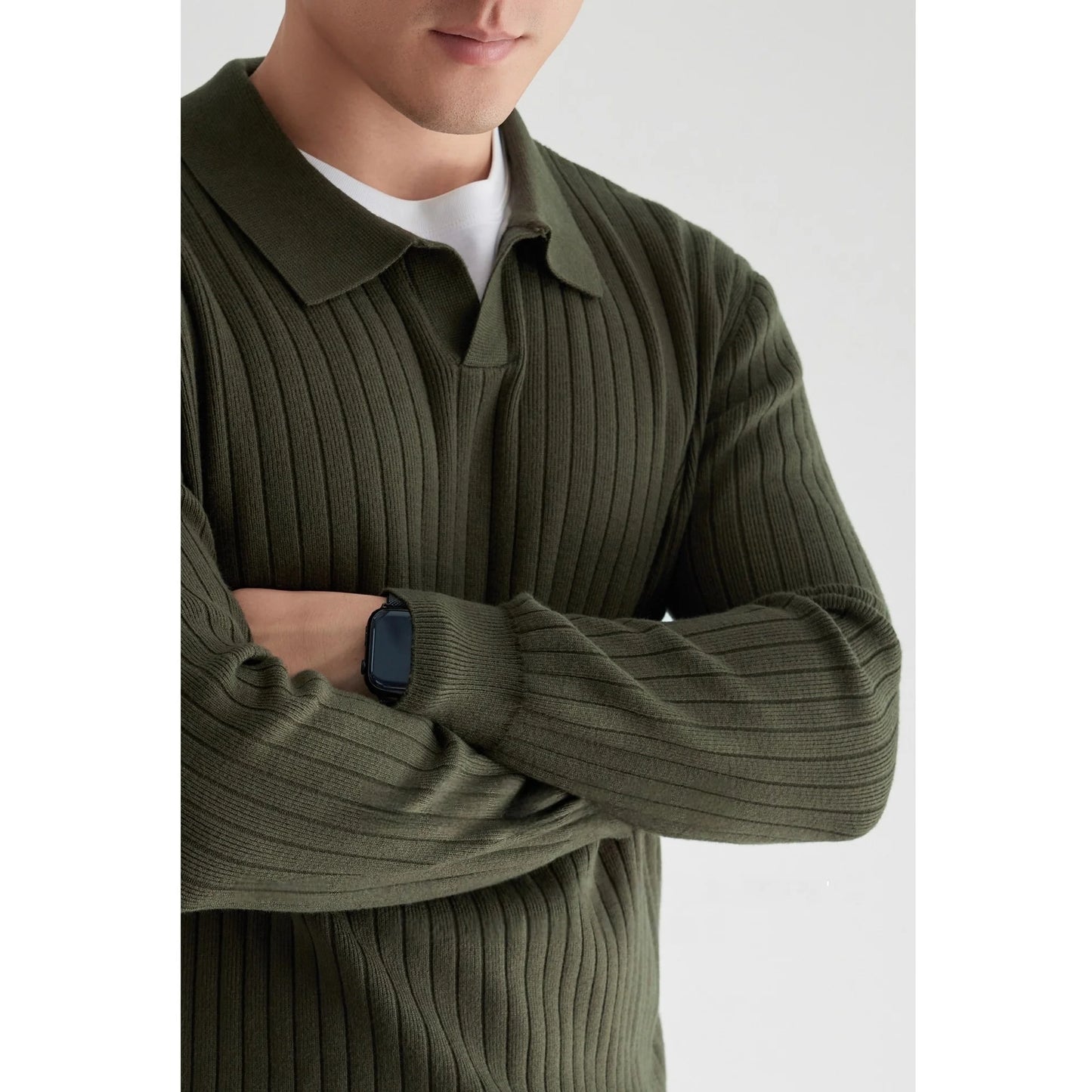 Good Quality Men Sweater Polo Pullover Male Jumper Thick Plus Size 3XL 4XL Korea Fashion Clothes Men Christmas Knitwear Sweaters