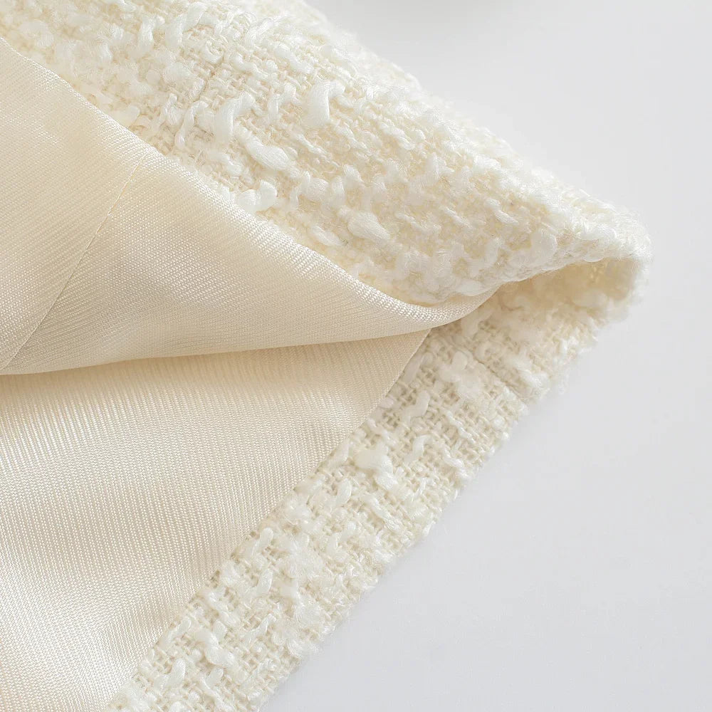 women's versatile lapel long sleeved double breasted decorative winter new slim fit suit jacket