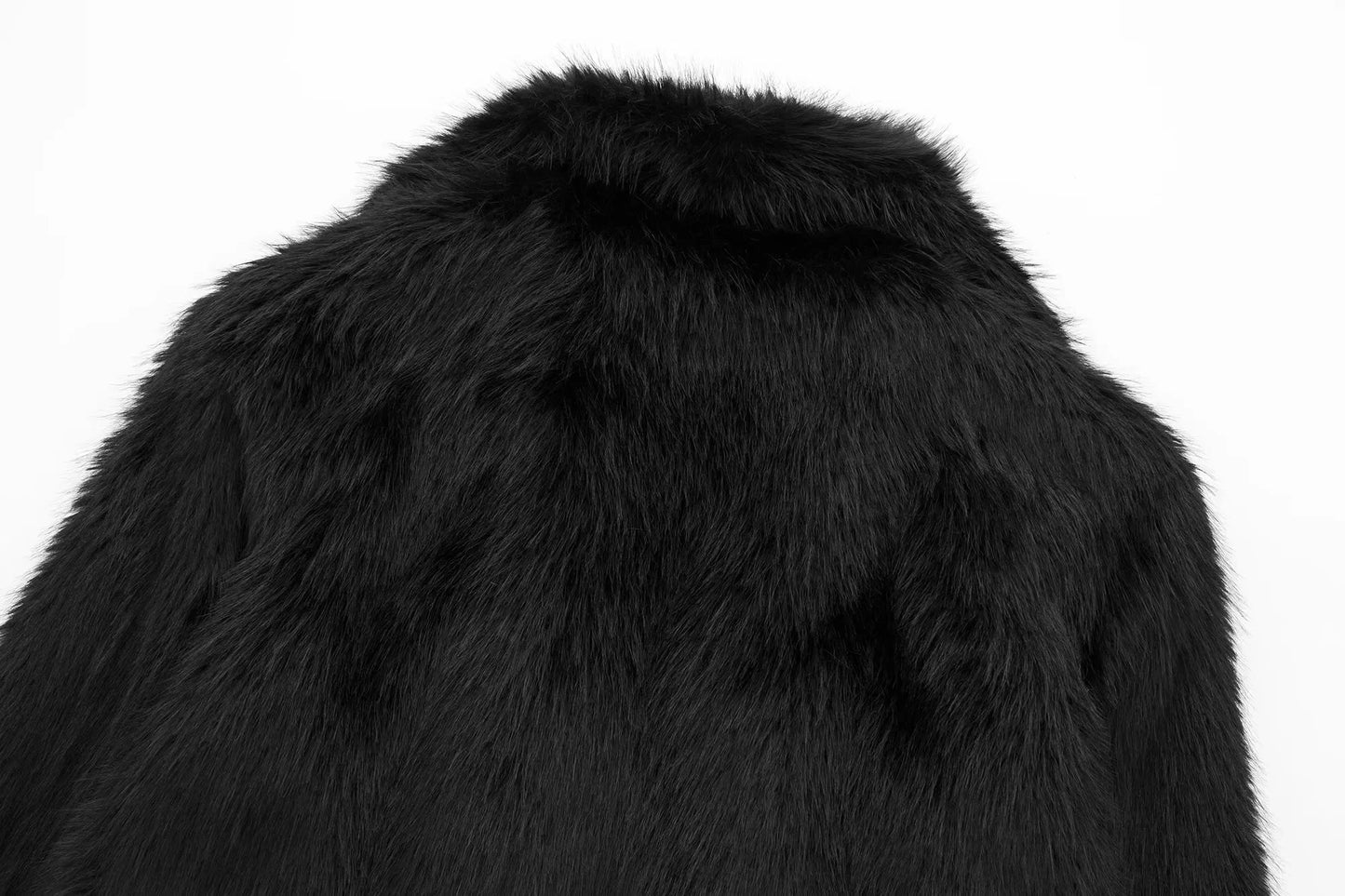 Faux Fur Cropped Jackets for Women Coats Thick Warm Soft Jacket Woman 2024 Long Sleeve Casual Winter Coat In New Outerwear