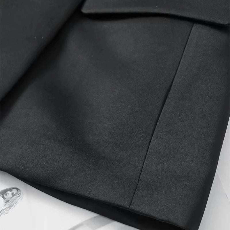 Women Blazer Flattering Waist Solid All-match Streetwear Faddish Elegant Long Style Outwear Simple Feminine Spring Popular Coats